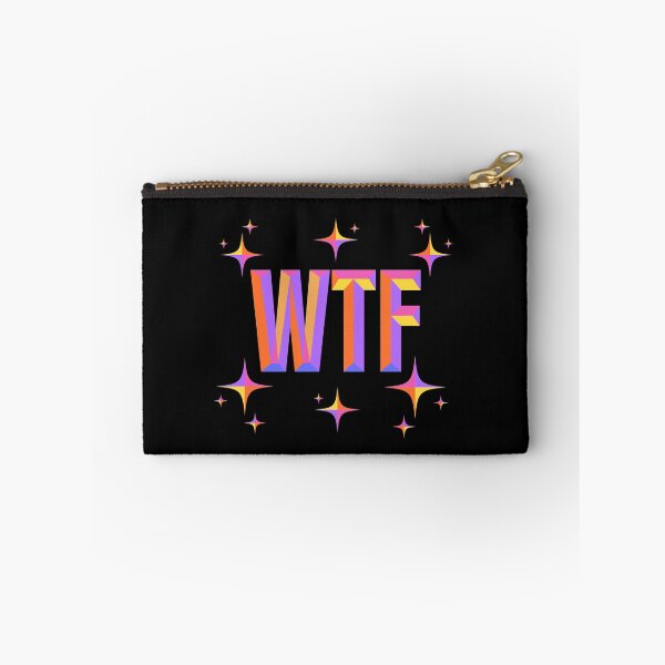 Item preview, Wtf - Funny Saying Colorful Beveled Text Design designed and sold by Gerhanj.