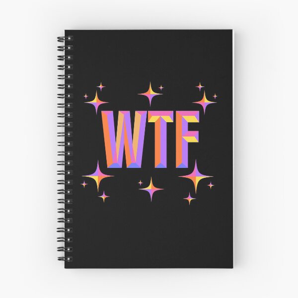 Item preview, Wtf - Funny Saying Colorful Beveled Text Design designed and sold by Gerhanj.