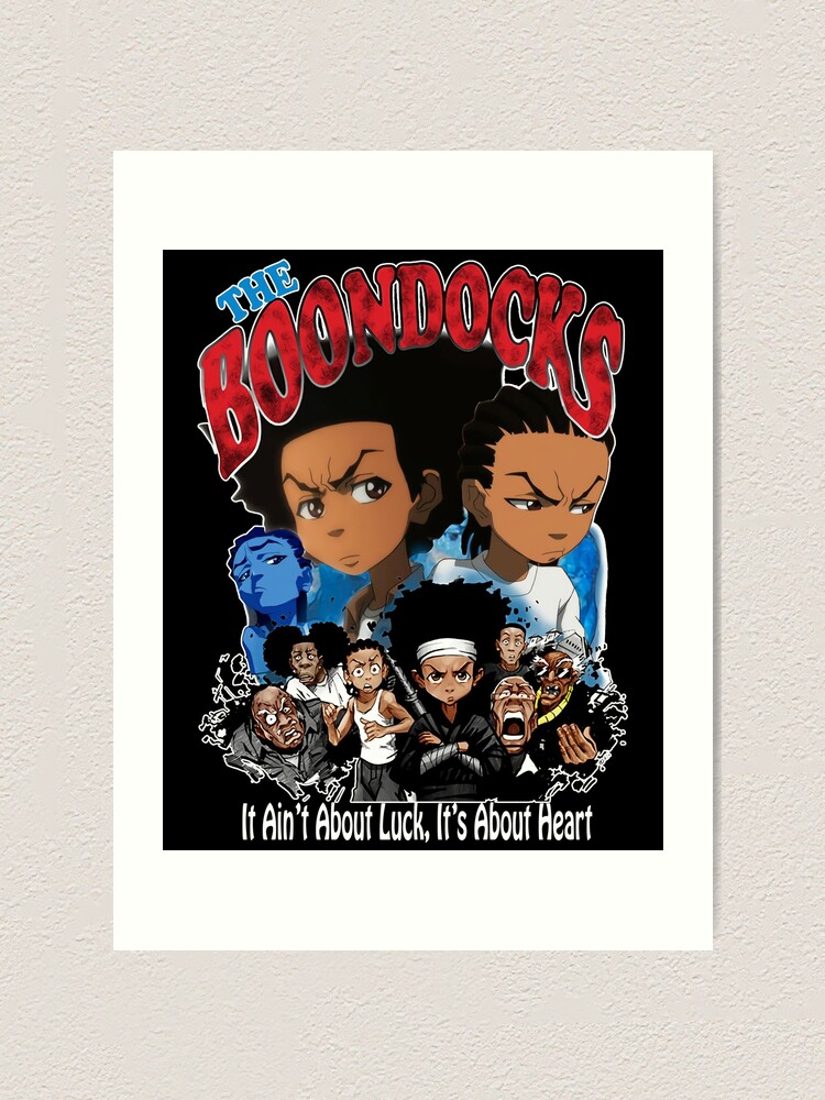 Huey and Riley Damn The Freeman from The boondocks funny art  Leggings  for Sale by DuboisMarion