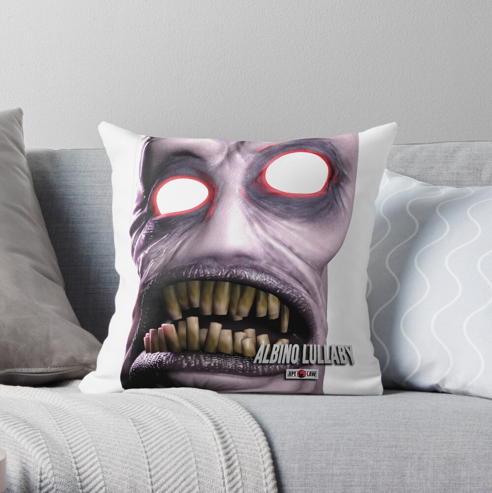 Albino Lullaby - "Cornelius" - Official Throw Pillows Throw Pillow
