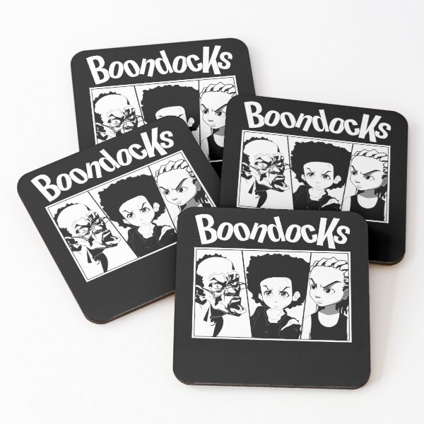 Item preview, RObert, riley and Huey The boondocks sitcom poster black and white designed and sold by DuboisMarion.