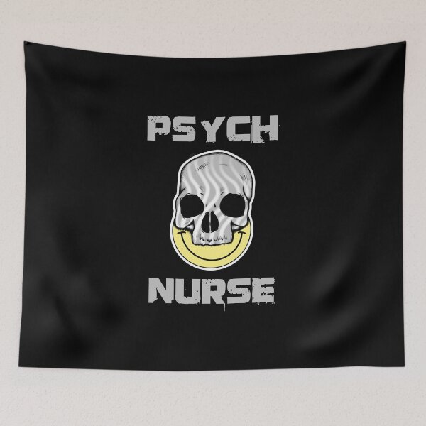 Item preview, Psych Nurse | Neuro nurse | Neuroscience nurse | Mental Health Nurse | Mental Health care worker | Funny skull psych Nurse Gift for mental health worker designed and sold by Violet Treasures.