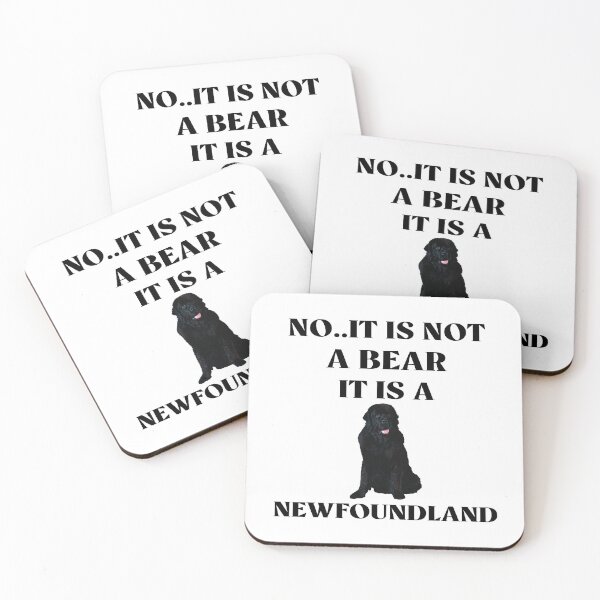 Item preview, No It Is Not A Bear Funny Newfoundland Dog  designed and sold by Rami Khalifah.