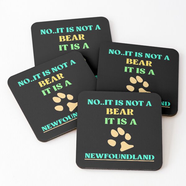 Item preview, No It Is Not A Bear Funny Newfoundland Dog  designed and sold by Rami Khalifah.