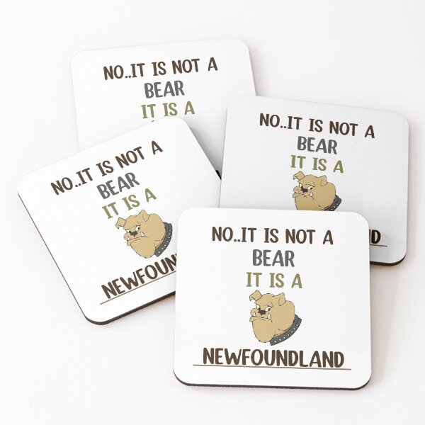 Item preview, No It Is Not A Bear Funny Newfoundland Dog  designed and sold by Rami Khalifah.