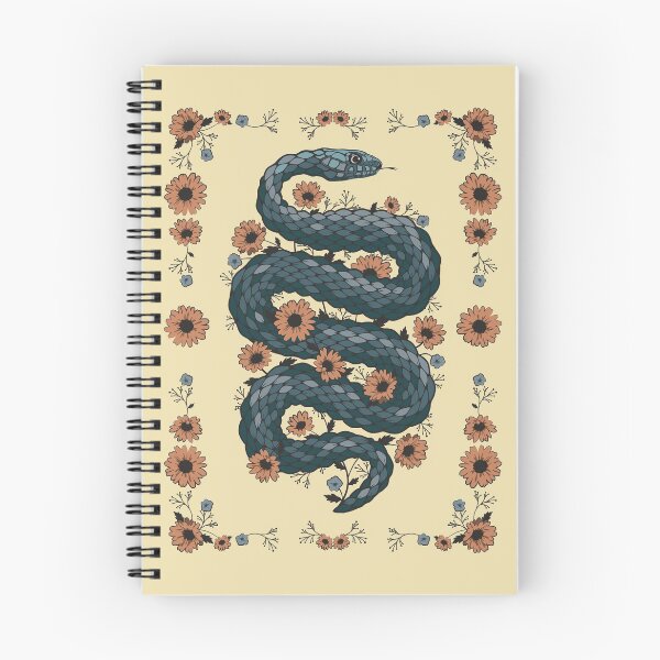 Item preview, Floral snake (blue) designed and sold by lents.