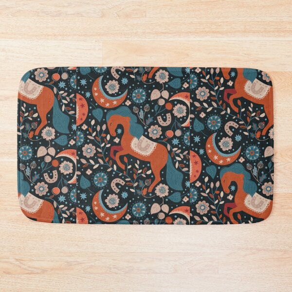 Artikelvorschau, Cute Horse Night background Art Pattern entworfen und verkauft von Patternsonly.