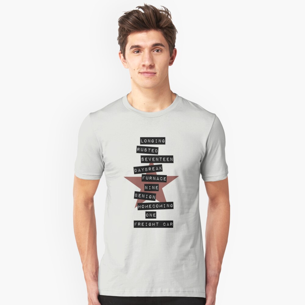Winter Soldier Bucky Barnes Trigger Words T Shirt By