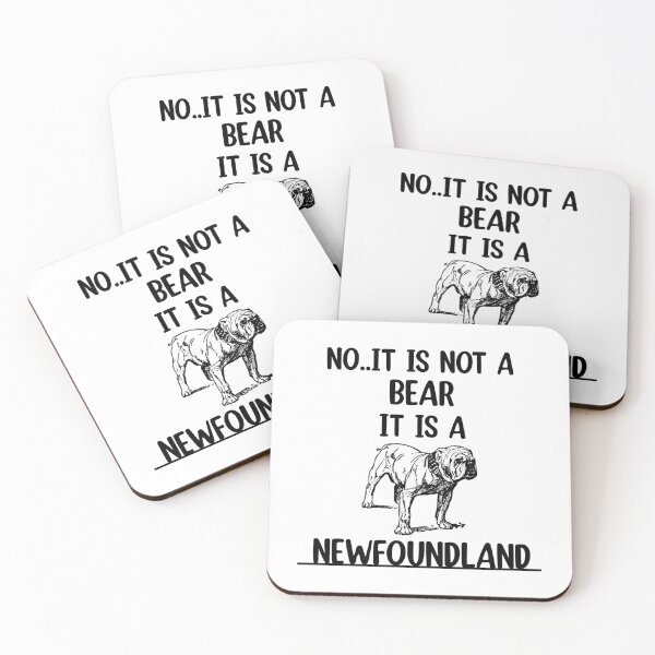 Item preview, No It Is Not A Bear Funny Newfoundland Dog  designed and sold by Rami Khalifah.