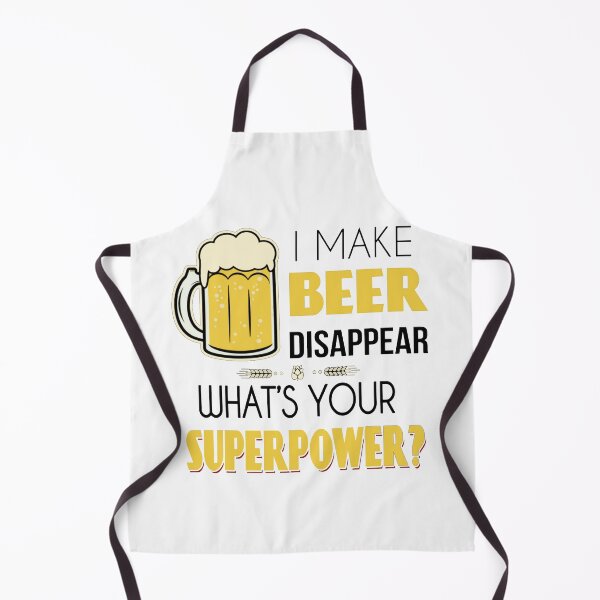 Item preview, I Make Beer Disappear Whats Your Superpower - Humour Funny with Frothy Glass of Beer designed and sold by WearWolfDesigns.