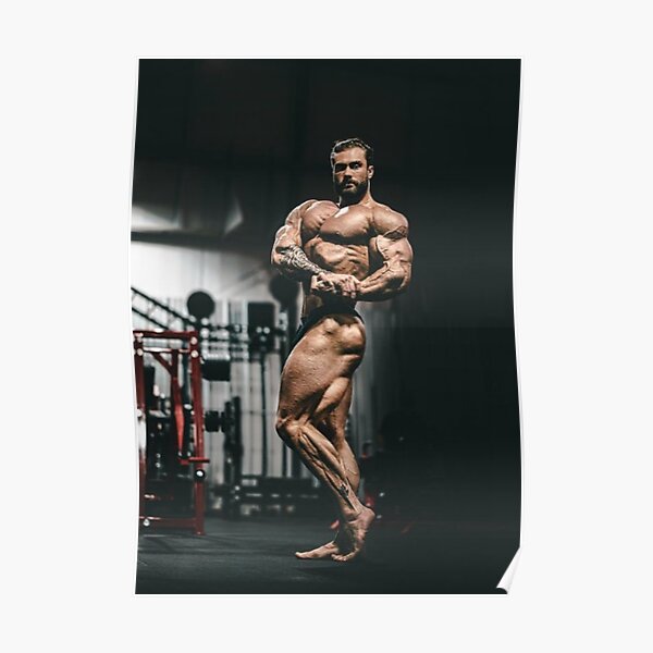 Chris Bumstead Flexing Poster