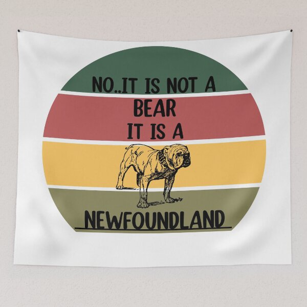 Item preview, No It Is Not A Bear Funny Newfoundland Dog  designed and sold by Rami Khalifah.