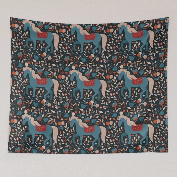 Item preview,  Horse night background Art Pattern designed and sold by Patternsonly.