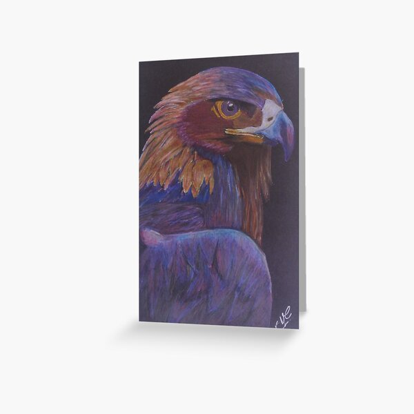 Stare of the Eagle Eyes Greeting Card