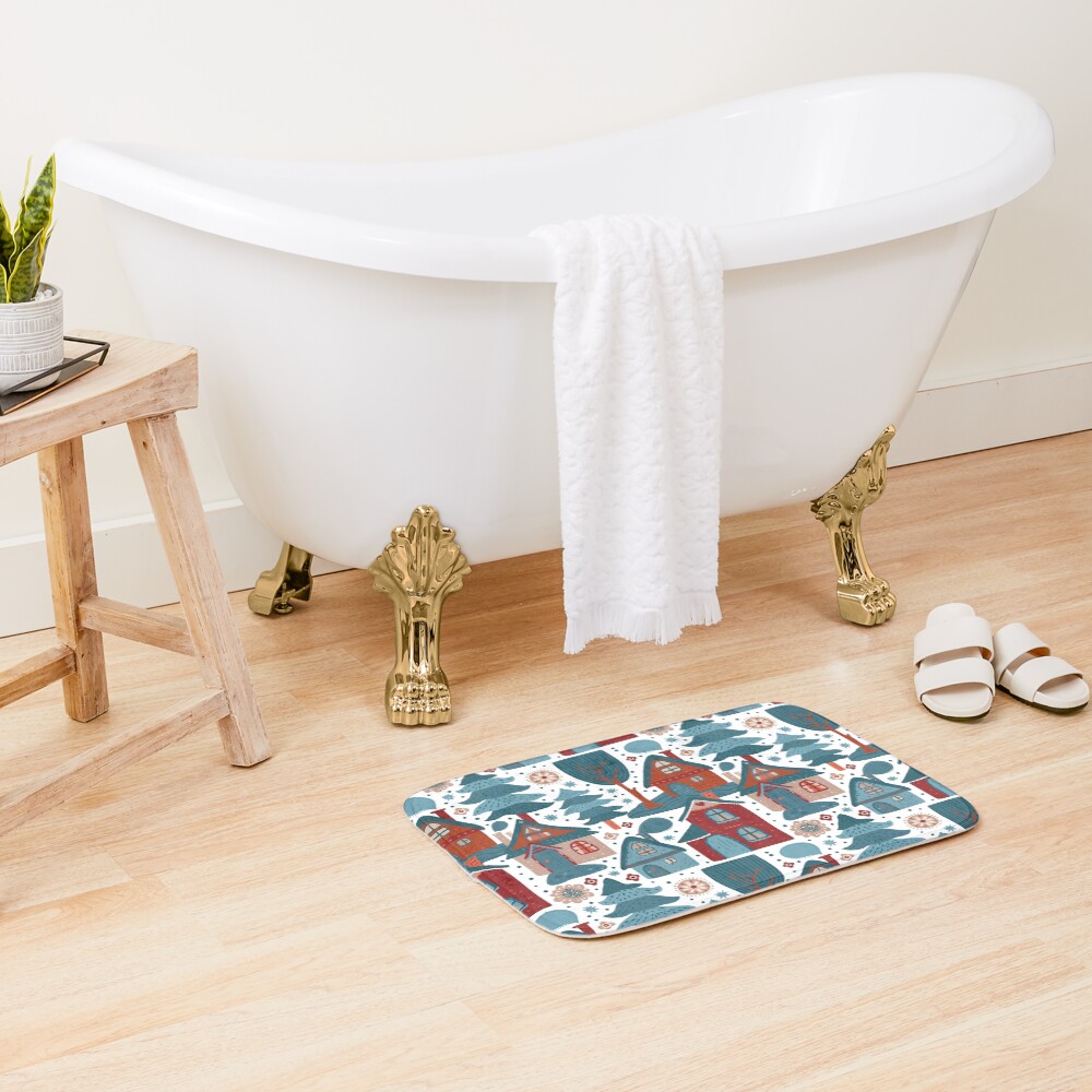 Vista previa del artículo con la obra «Alfombra de baño», diseñado y vendido por Patternsonly.