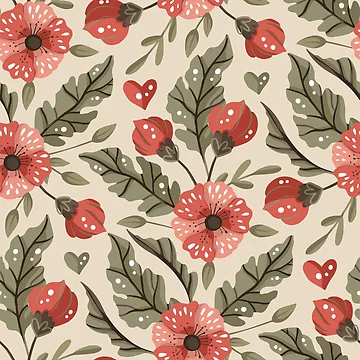 Vorschaubild zum Design Watercolor flowers pattern von Patternsonly