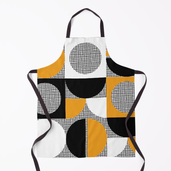 Artikelvorschau, Retro Segmente und Kreise Orange Schwarz entworfen und verkauft von QuestingPixel.