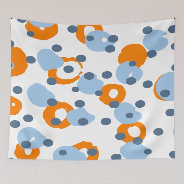 Item preview, Orange and Blue Pattern designed and sold by Pinguwing.