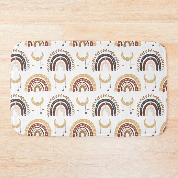 Artikelvorschau, Gold moon rainbow mid-century full entworfen und verkauft von Patternsonly.