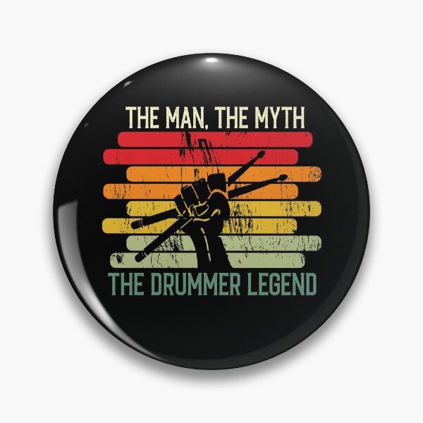 Item preview, The Drummer Legend Vintage Retro Drumsticks Drums Drummer Gift Idea designed and sold by Creative Angel.