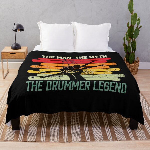 Item preview, The Drummer Legend Vintage Retro Drumsticks Drums Drummer Gift Idea designed and sold by Creative Angel.