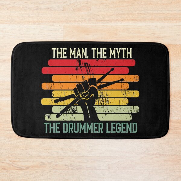 Item preview, The Drummer Legend Vintage Retro Drumsticks Drums Drummer Gift Idea designed and sold by Creative Angel.