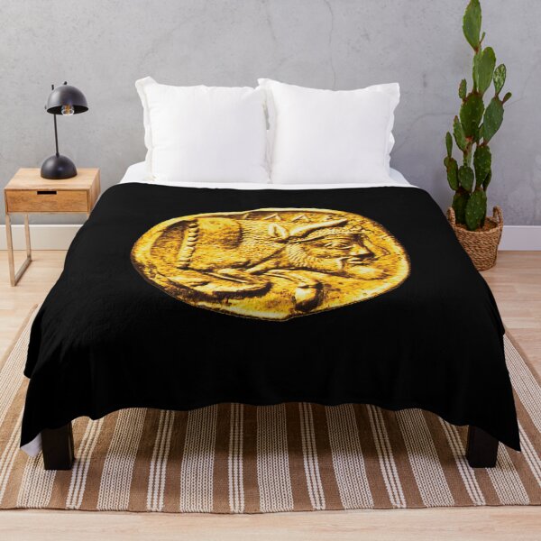 Item preview, ANTIGUA MONEDA DE ORO SICILIANA GRIEGA, Toro Androcefálico, Dios del Río Gelas designed and sold by BulganLumini.