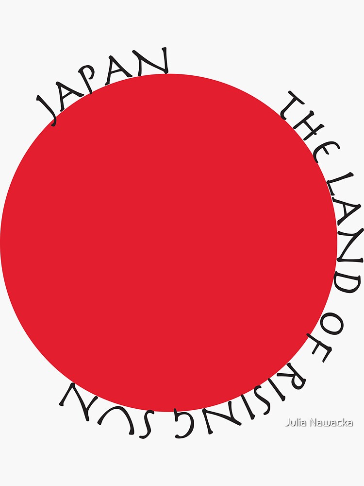 "Japan, the land of rising sun" Sticker for Sale by jn99 Redbubble