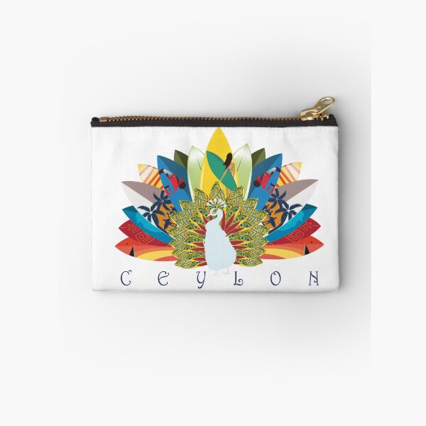 Item preview, Peacock Sri Lankan Map With Decorative Tail Feathers designed and sold by Ceylon-Picture.
