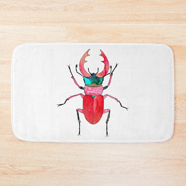 Item preview, Red  beetle. Cool Stag beetle with red large antlers.  designed and sold by ZheltakovaIana.