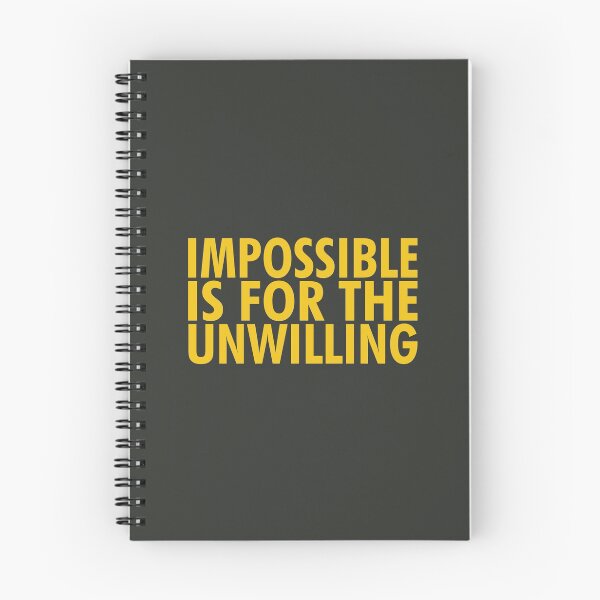 Item preview, Impossible Is For Unwilling designed and sold by PabloPatterns.