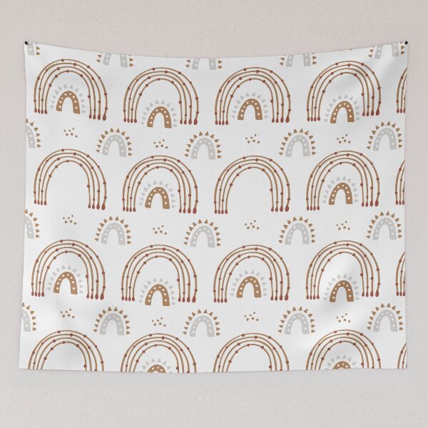 Item preview, Gold rainbow mid-century full designed and sold by Patternsonly.