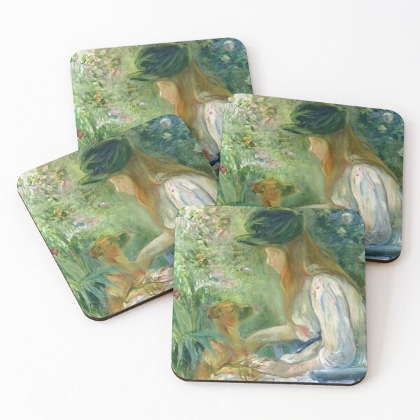 Item preview, Girl with Dog, Berthe Morisot, 1892 designed and sold by goodimpressions.