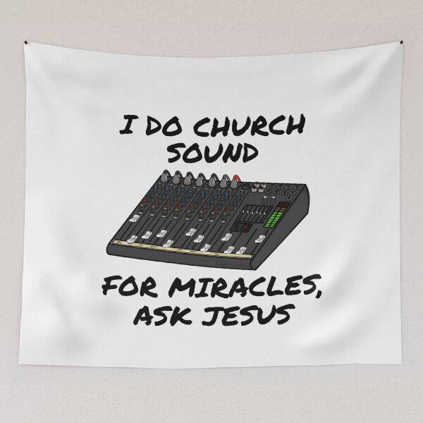 Item preview, I Do Church Sound For Miracles Ask Jesus designed and sold by doodlerob.