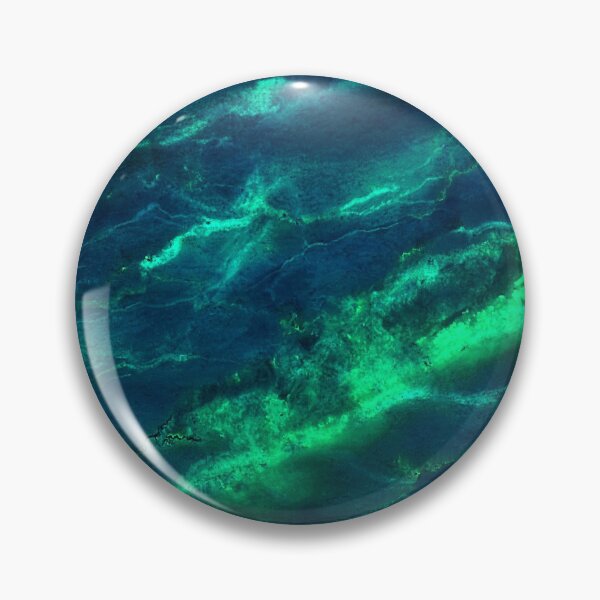 Item preview, Marble blue teal turquoise green abstract pattern designed and sold by cutecrazytshirt.
