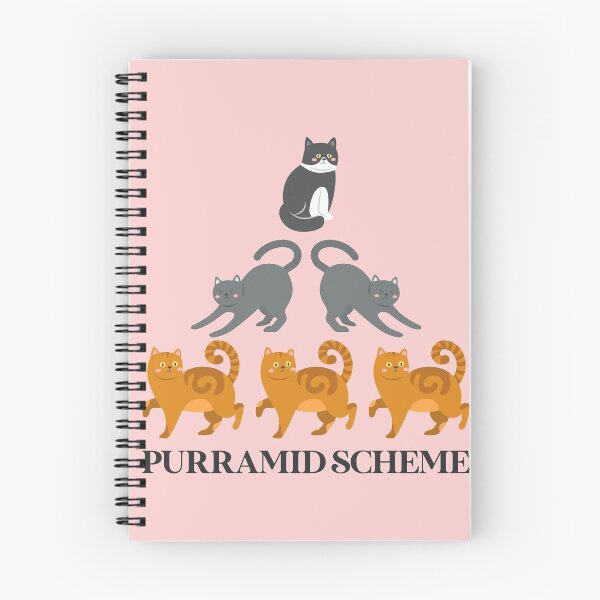 Item preview, Pyramid Scheme Cat Funny Gift Idea Multi Level Marketing MLM Scam Women Men Unisex  designed and sold by Talia  Jones.