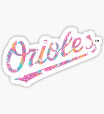 Orioles Lilly Pulitzer Print Sticker
