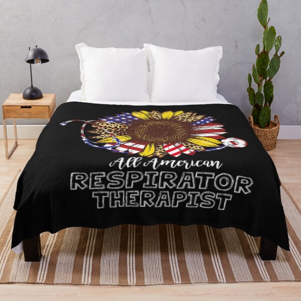 Artikelvorschau, All American Respiratory Therapist T-ShirtSunflower Leopard Nurse All American Respiratory Therapist entworfen und verkauft von WeemaPros.