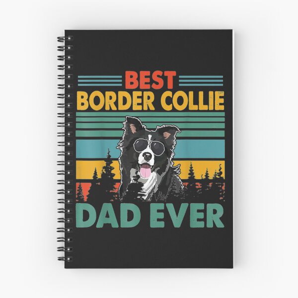 Item preview, est Border Collie Dad Ever T-ShirtVintag Retro Best Border Collie Dad Happy Father's Day designed and sold by WeemaPros.