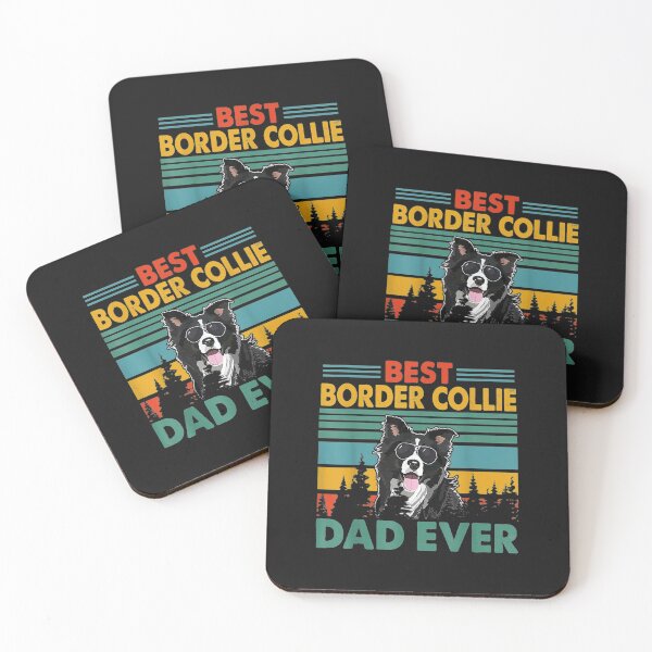Item preview, est Border Collie Dad Ever T-ShirtVintag Retro Best Border Collie Dad Happy Father's Day designed and sold by WeemaPros.