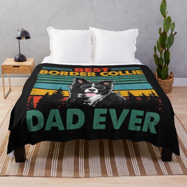 Item preview, est Border Collie Dad Ever T-ShirtVintag Retro Best Border Collie Dad Happy Father's Day designed and sold by WeemaPros.