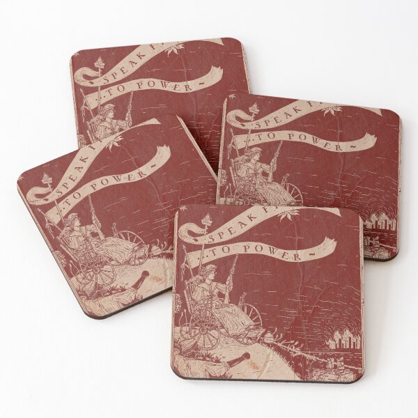 Item preview, Speak fire to power – Anarchy, Revolution and Disability - Red designed and sold by Loki Propagandart.