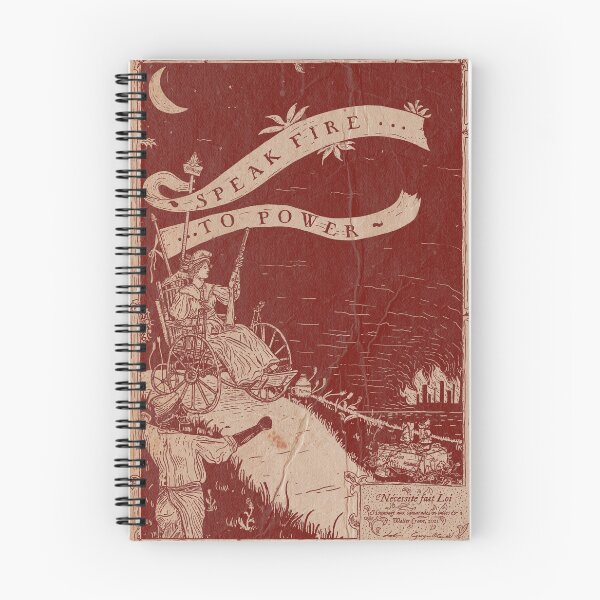 Item preview, Speak fire to power – Anarchy, Revolution and Disability - Red designed and sold by Loki Propagandart.