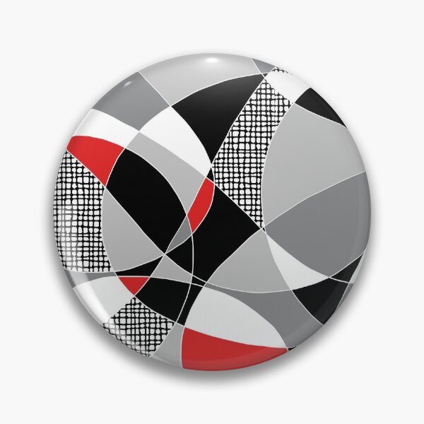 Aperçu de l'œuvre Aléatoirement Retro II Rouge Gris Noir Blanc créée et vendue par QuestingPixel.