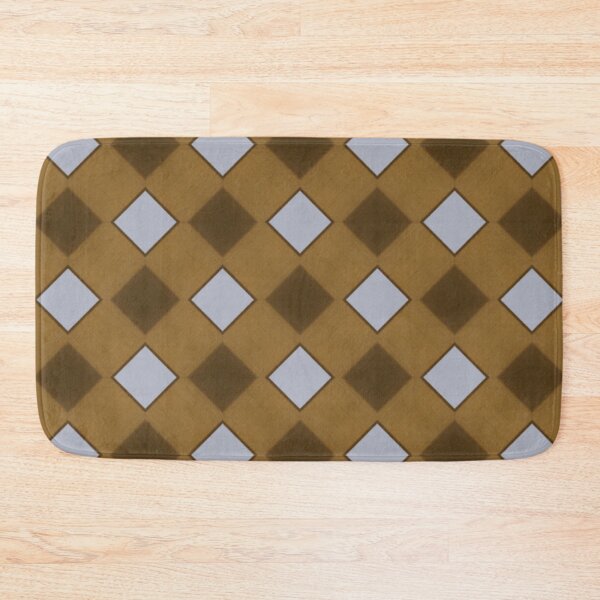 Item preview, Brown and white diamonds on a light brown background designed and sold by DomGDesign.