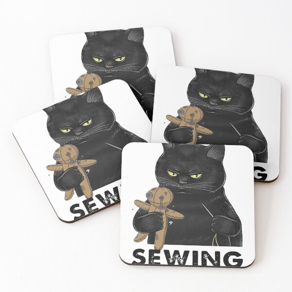 Item preview, BLACK CAT SEWING BECAUSE MURDER IS WRONG designed and sold by GilmoPollard88.
