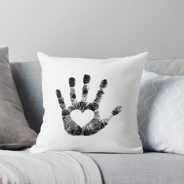 Item preview, Black Lives Matter - Black Hand Print with Heart in the Palm designed and sold by WearWolfDesigns.
