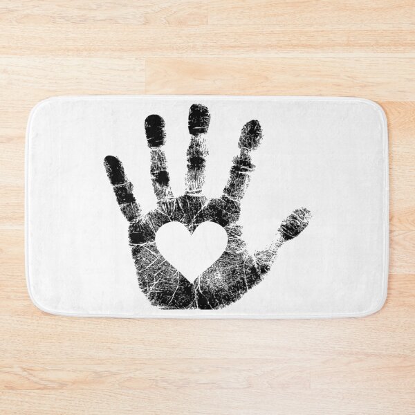 Item preview, Black Lives Matter - Black Hand Print with Heart in the Palm designed and sold by WearWolfDesigns.