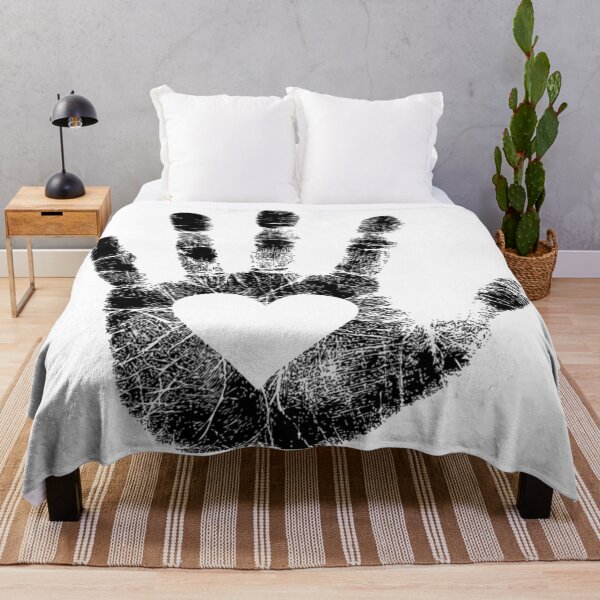 Item preview, Black Lives Matter - Black Hand Print with Heart in the Palm designed and sold by WearWolfDesigns.