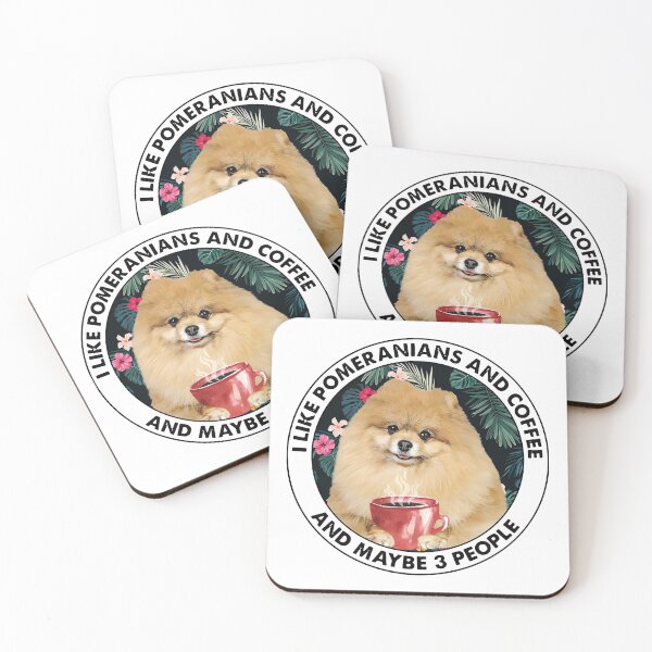 Item preview, I LIKE POMERANIANS AND COFFEE AND MAYBE 3 PEOPLE designed and sold by GilmoPollard88.